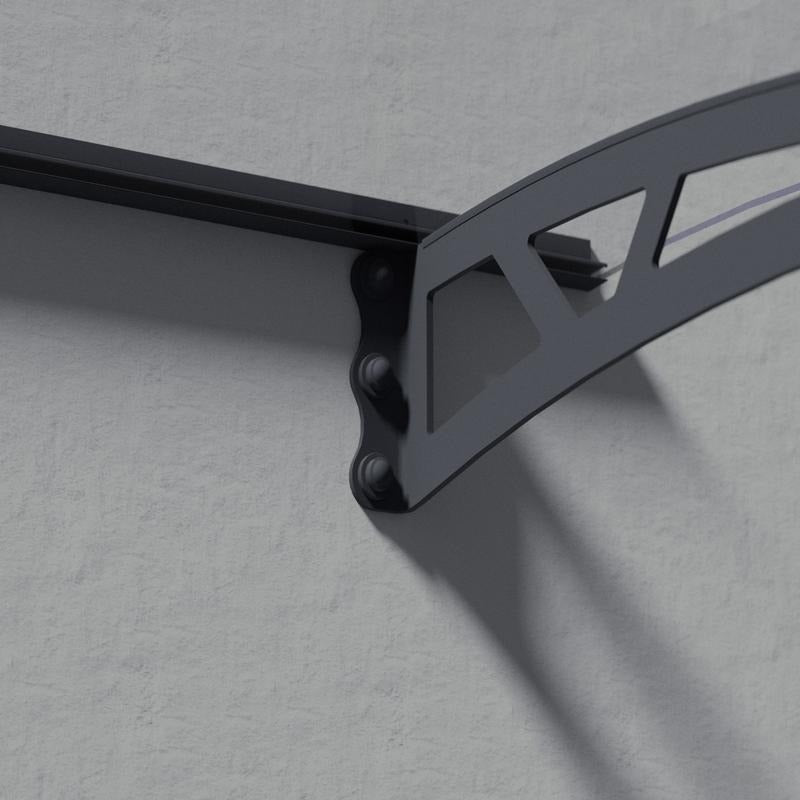 Palram - Canopia 1500 Altair Doorway Canopy - Grey Clear | Sheds.co.uk