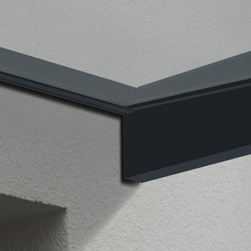 Palram - Canopia 2150 Sophia Doorway Canopy - Grey Clear | Sheds.co.uk