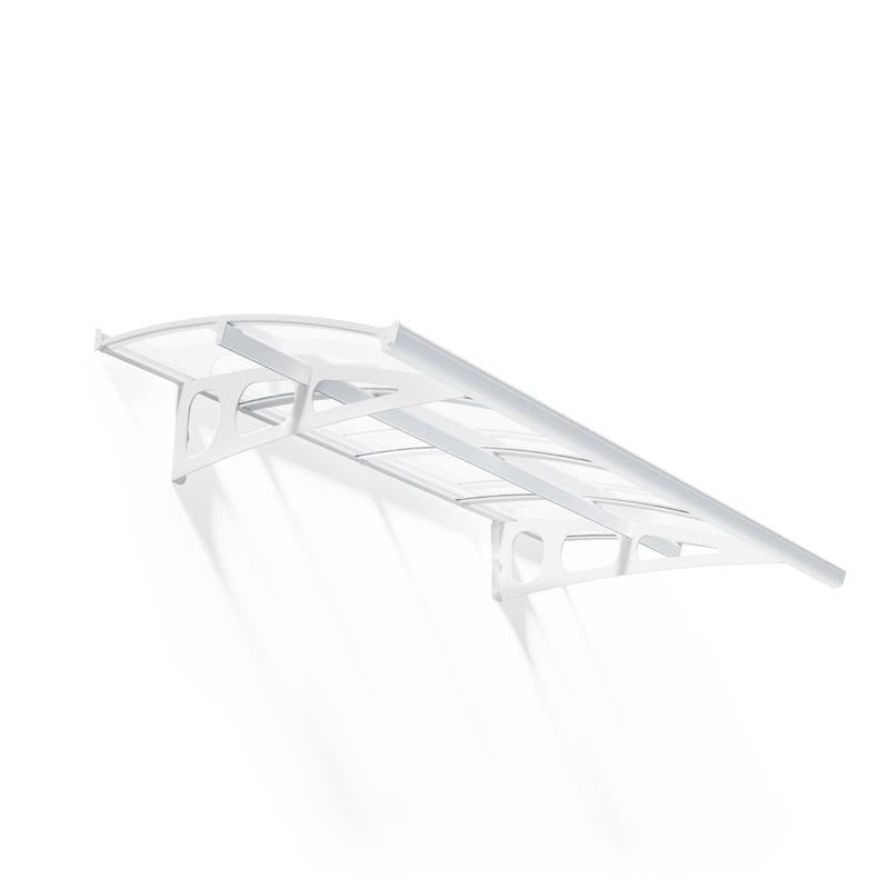 Palram - Canopia 2230 Bordeaux Doorway Canopy - White Clear | Sheds.co.uk