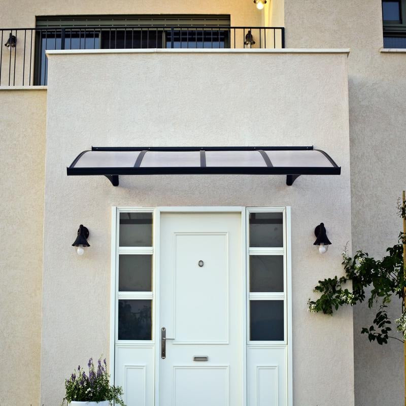 Palram - Canopia 2230 Herald Doorway Canopy - Grey Mist | Sheds.co.uk