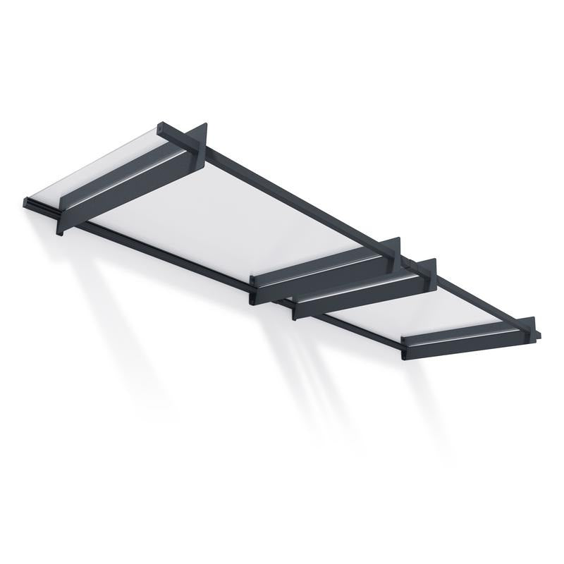 Palram - Canopia 3000 Nancy Doorway Canopy - Grey Clear | Sheds.co.uk
