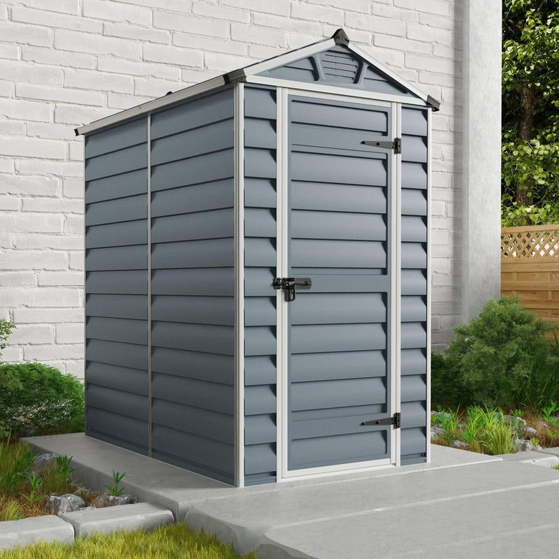 Palram - Canopia 4' x 6' Skylight Plastic Grey Shed | Sheds.co.uk