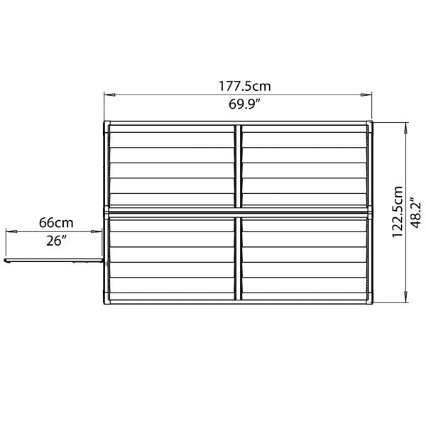 Palram - Canopia 4' x 6' Skylight Plastic Tan Shed | Sheds.co.uk