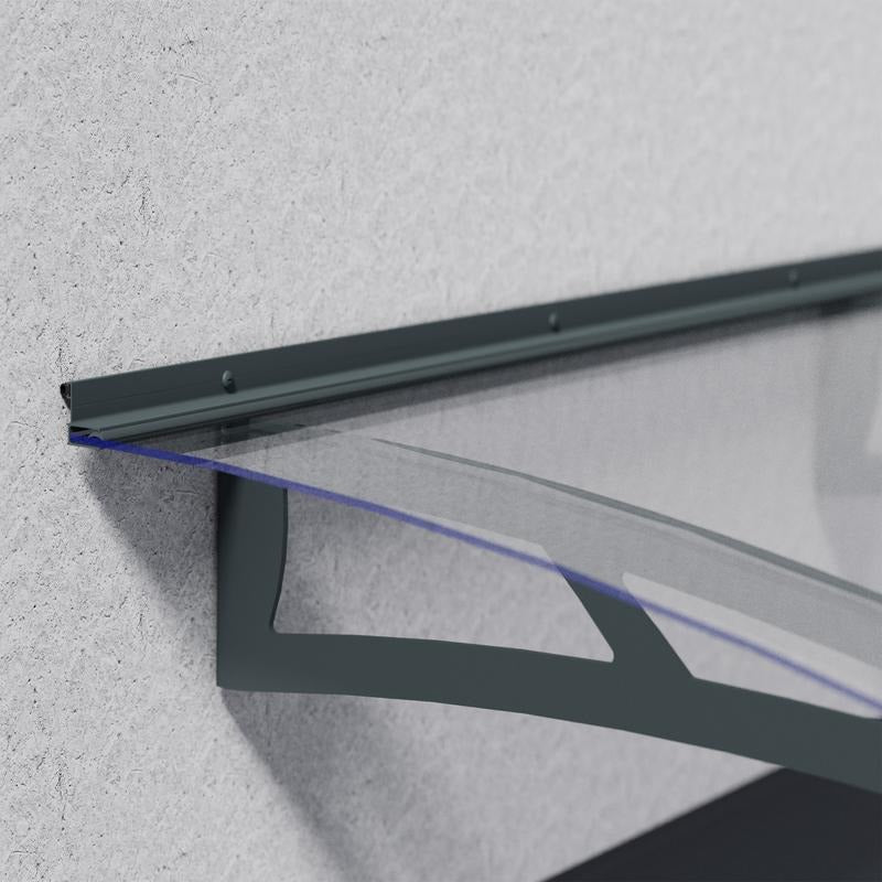 Palram - Canopia 4100 Aquila Doorway Canopy - Grey Clear | Sheds.co.uk
