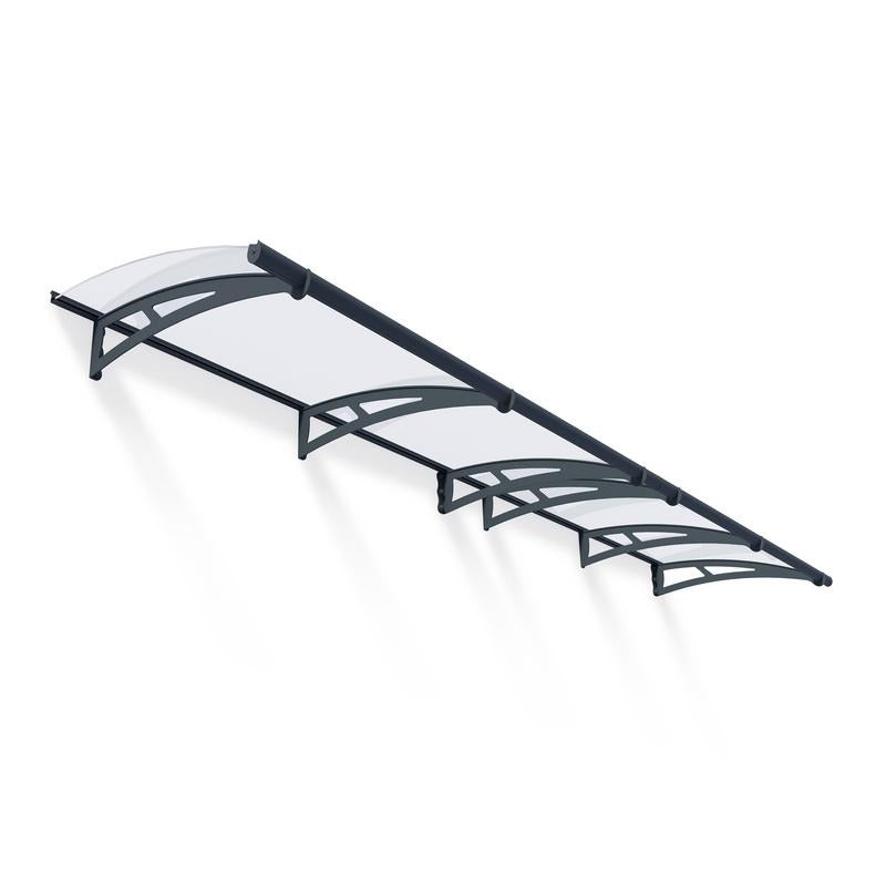 Palram - Canopia 4100 Aquila Doorway Canopy - Grey Clear | Sheds.co.uk