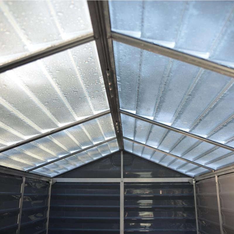 Palram - Canopia 6' x 10' Skylight Plastic Grey Shed | Sheds.co.uk