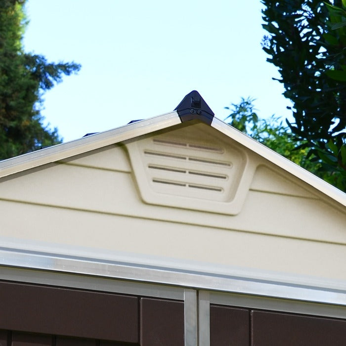 Palram - Canopia 6' x 5' Skylight Plastic Tan Shed | Sheds.co.uk