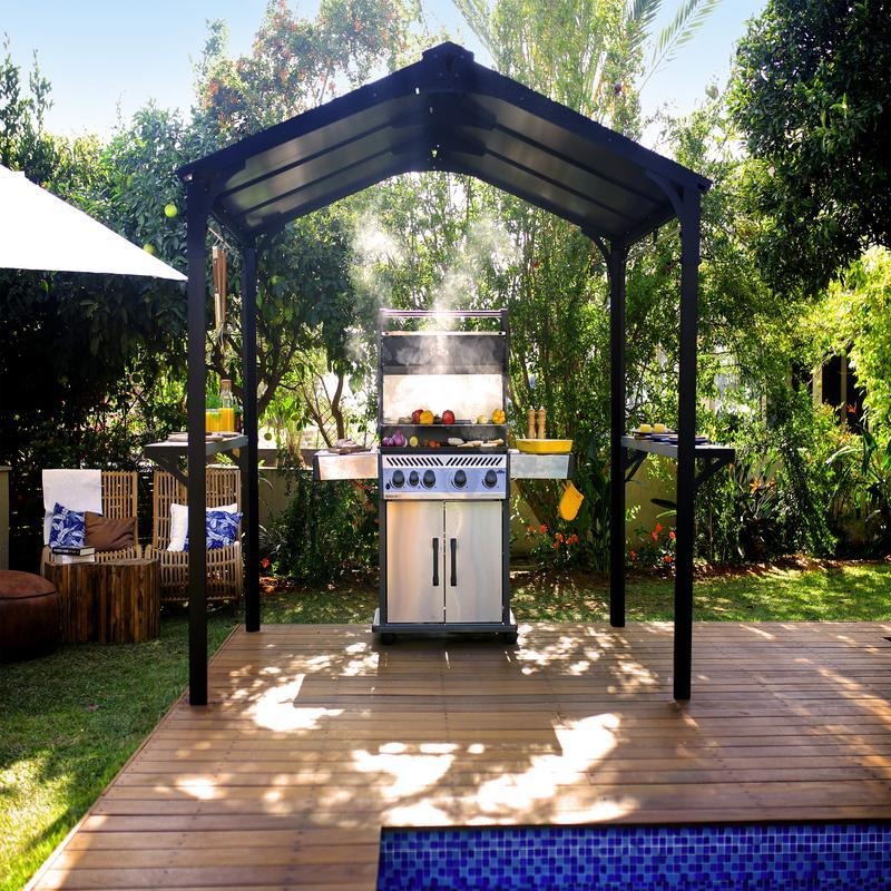 Palram - Canopia 6' x 8' Austin BBQ Gazebo | Sheds.co.uk