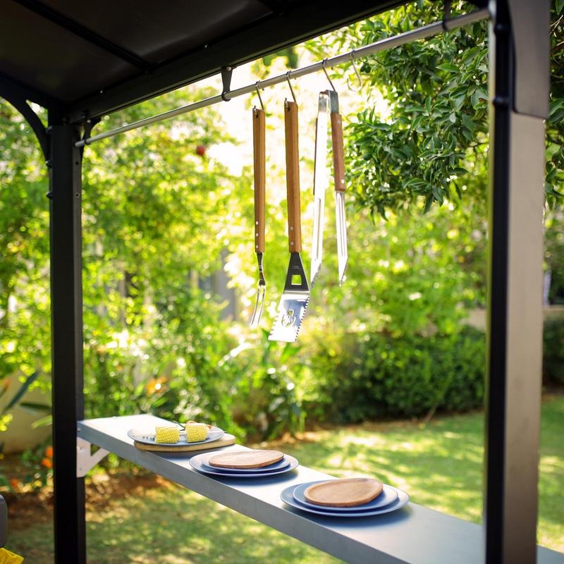Palram - Canopia 6' x 8' Austin BBQ Gazebo | Sheds.co.uk