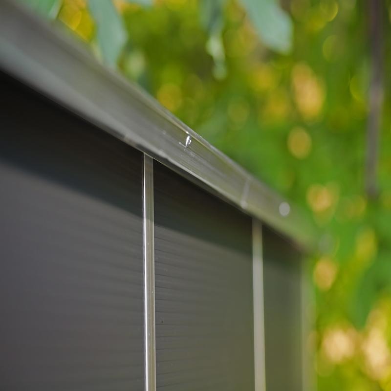 Palram - Canopia 6' x 8' Rubicon Plastic Dark Grey Shed | Sheds.co.uk