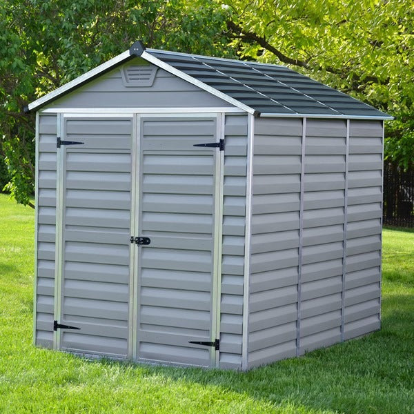 Palram - Canopia 6' x 8' Skylight Plastic Grey Shed | Sheds.co.uk