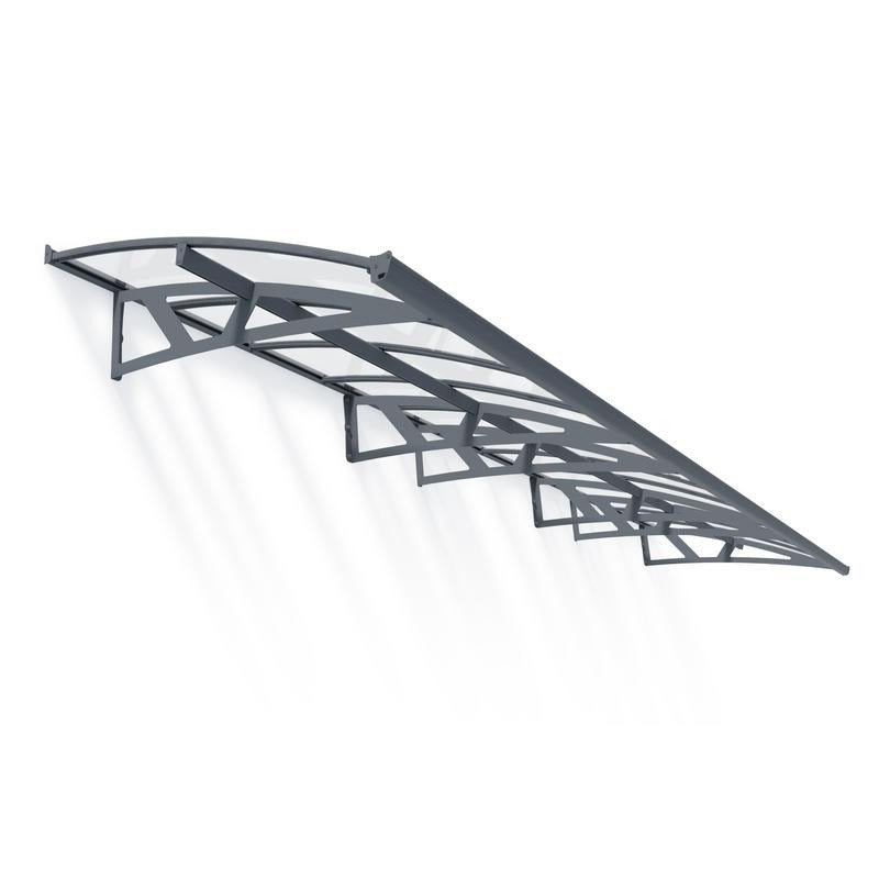 Palram - Canopia 6690 Amsterdam Doorway Canopy - Grey Clear | Sheds.co.uk