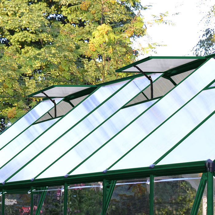 Palram - Canopia 8' x 16' Balance Green Polycarbonate Greenhouse | Sheds.co.uk