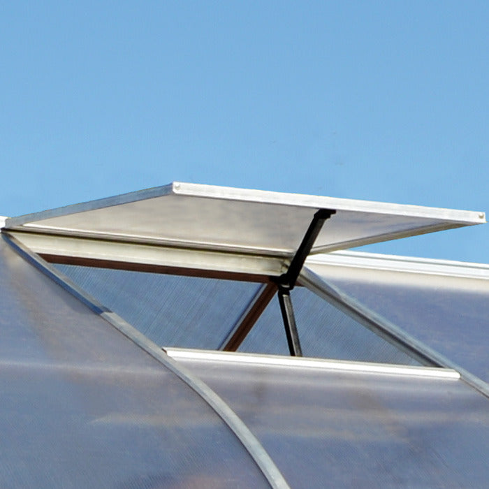Palram - Canopia 8' x 20' Bella Silver Polycarbonate Greenhouse | Sheds.co.uk