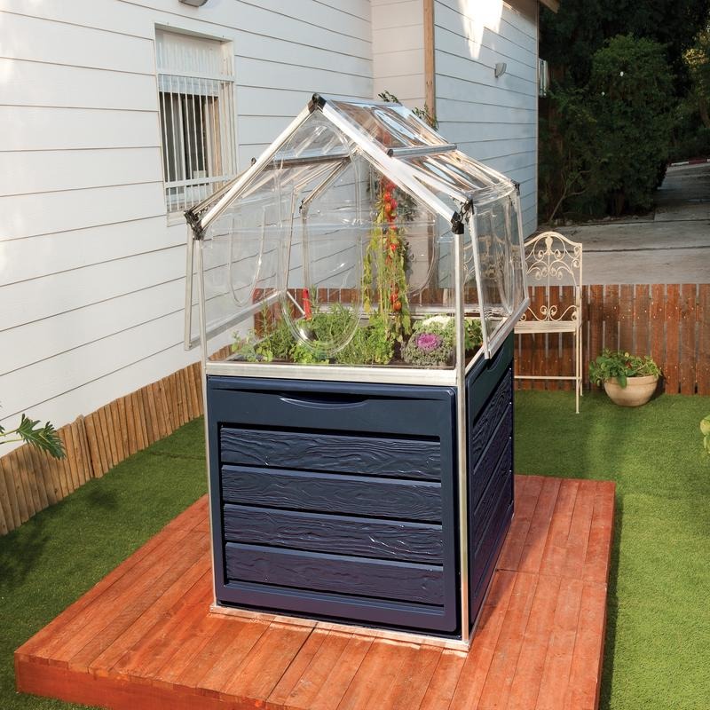 Palram - Canopia Grow House Plant Inn With Storage | Sheds.co.uk
