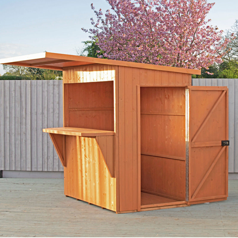 Loxley 6' x 4' Pent Garden Bar | Sheds.co.uk