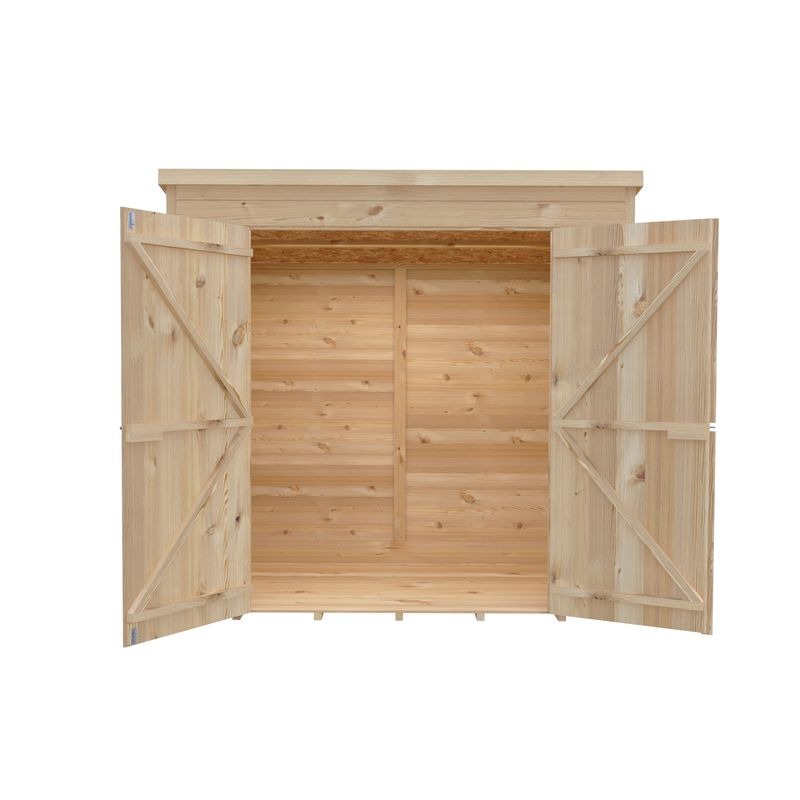 Loxley 7' x 7' Double Door Shiplap Pent Shed | Sheds.co.uk