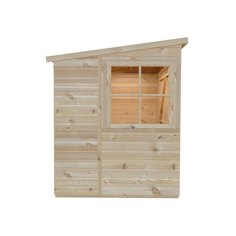 Loxley 7' x 7' Double Door Shiplap Pent Shed | Sheds.co.uk