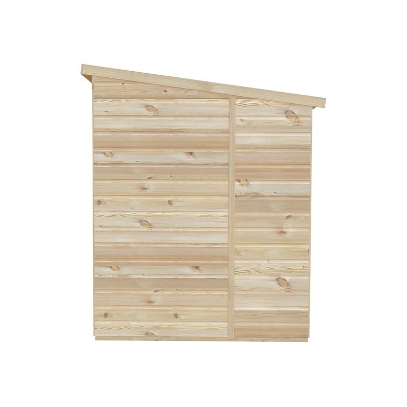 Loxley 7' x 5' Double Door Shiplap Pent Shed | Sheds.co.uk