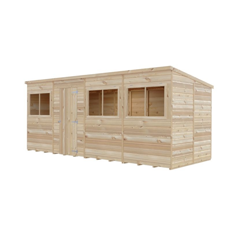 Loxley 16' x 6' Shiplap Pent Shed | Sheds.co.uk