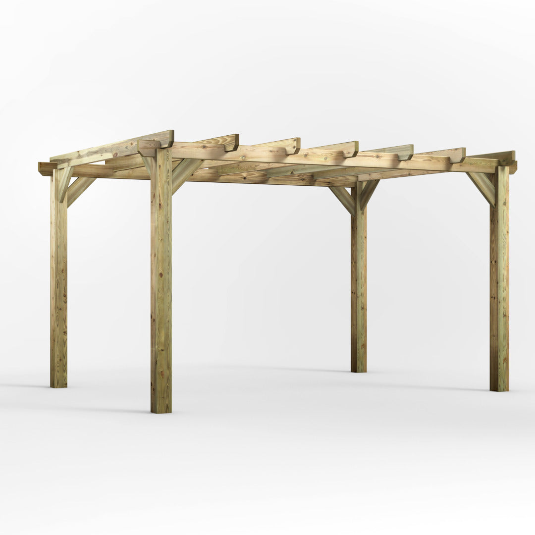 Powersheds 14' x 10' Pressure Treated Pergola | Sheds.co.uk