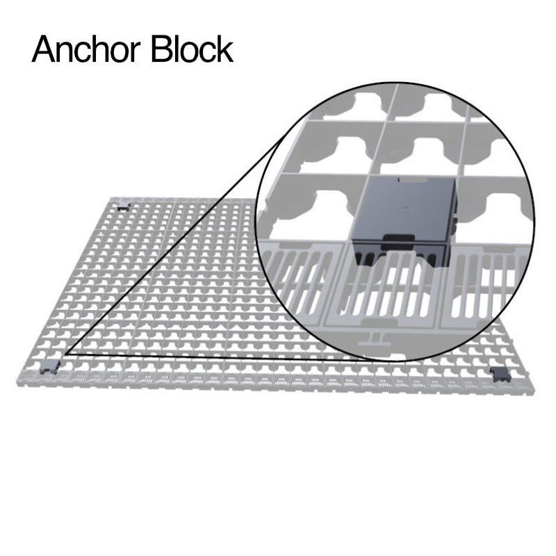 Plastic Pro Base With Anchor Kit & French Drain | Sheds.co.uk