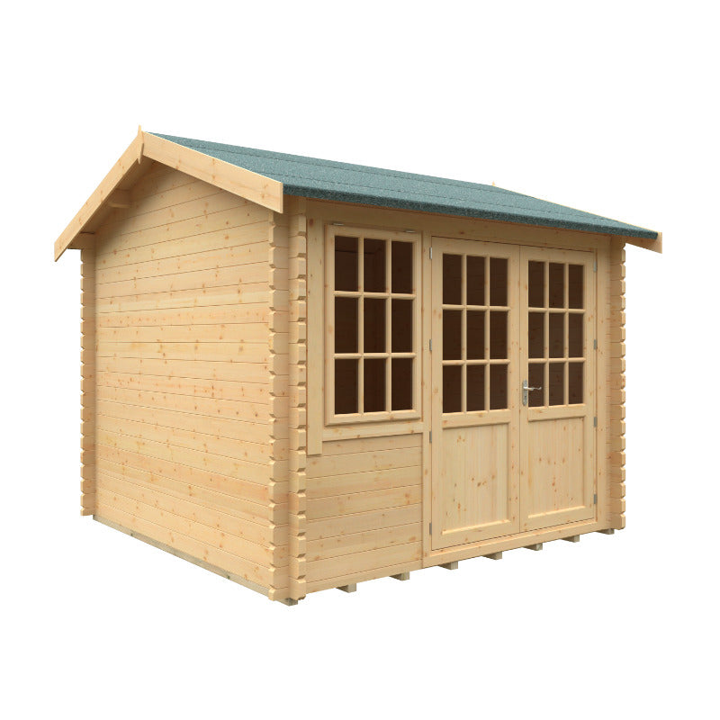 Redlands 10' x 10' Hazeltine Log Cabin - 44mm | Sheds.co.uk