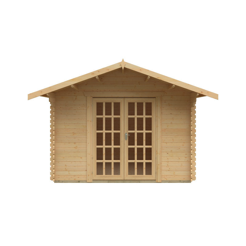Redlands 10' x 12' Philadelphia Log Cabin - 28mm | Sheds.co.uk