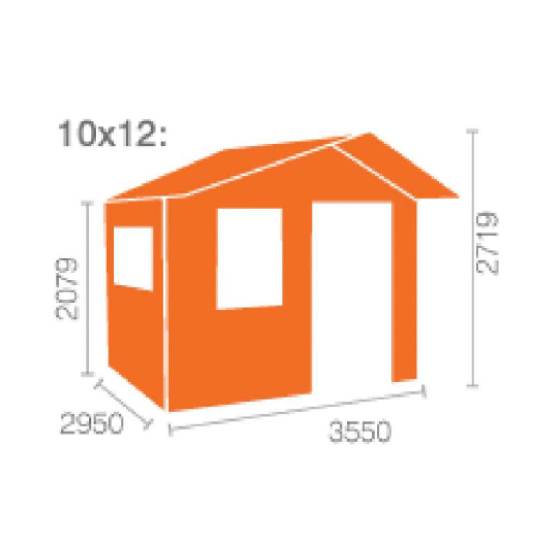 Redlands 10' x 12' Riviera Log Cabin - 28mm