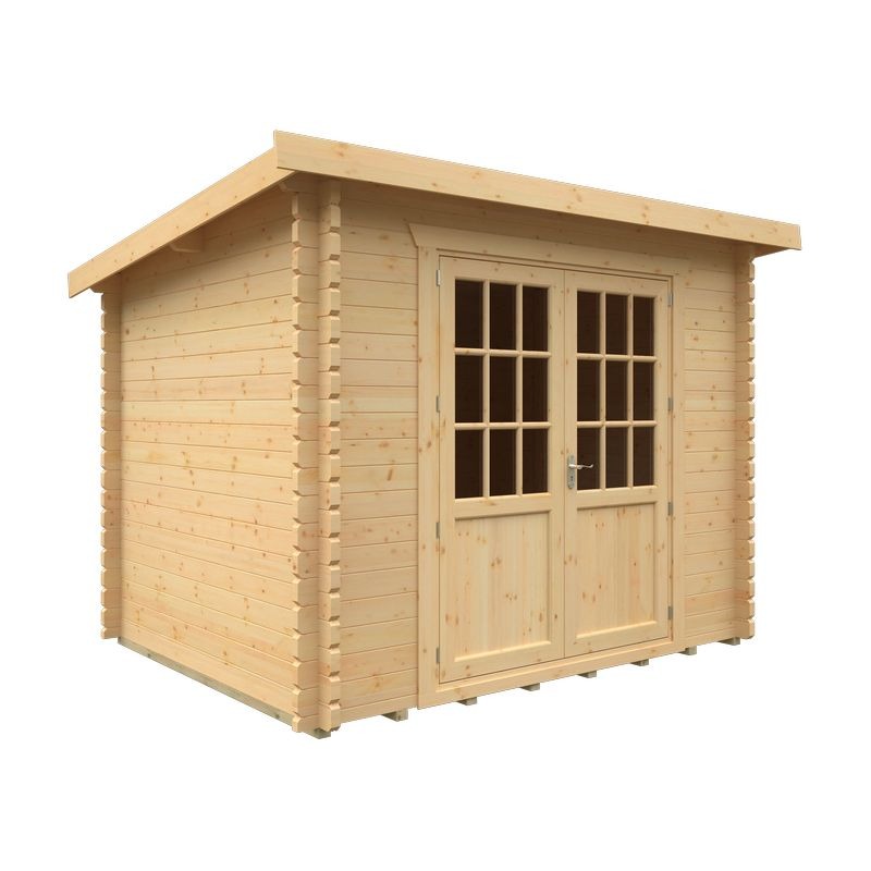 Redlands 10' x 8' Erin Log Cabin - 44mm | Sheds.co.uk