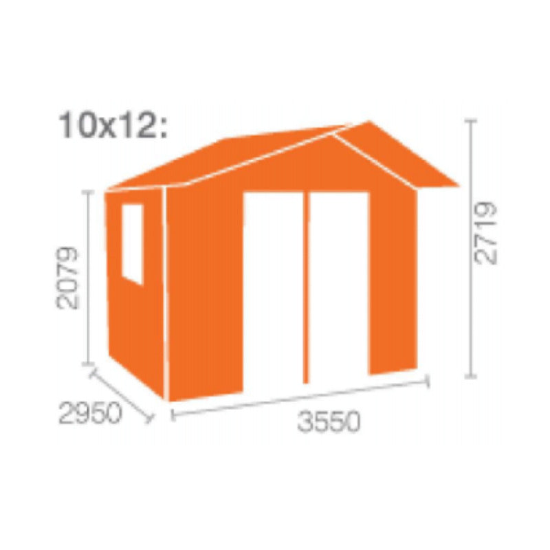 Redlands 12' x 10' Philadelphia Log Cabin - 28mm | Sheds.co.uk
