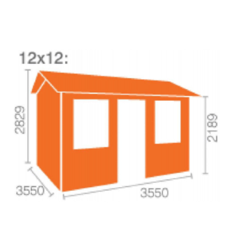 Redlands 12' x 12' Torrey Log Cabin - 28mm | Sheds.co.uk