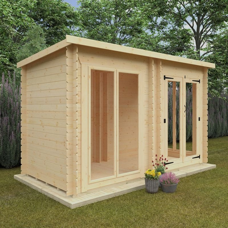 Redlands 12' x 6' Portrush Log Cabin | Sheds.co.uk