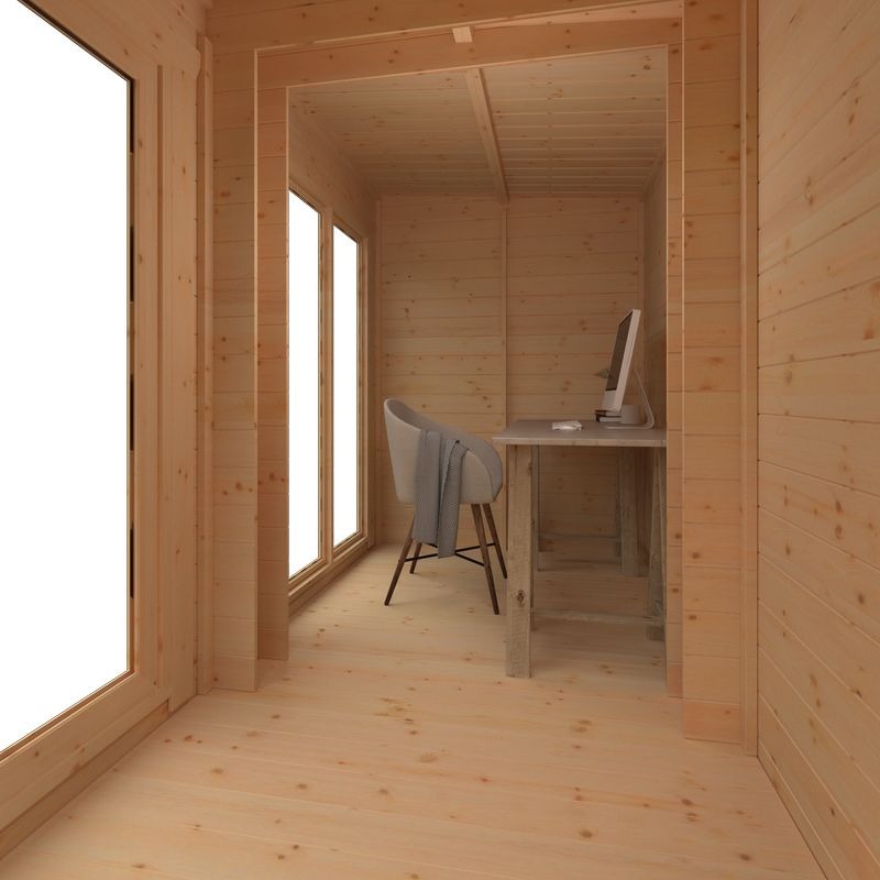 Redlands 12' x 6' Portrush Log Cabin | Sheds.co.uk