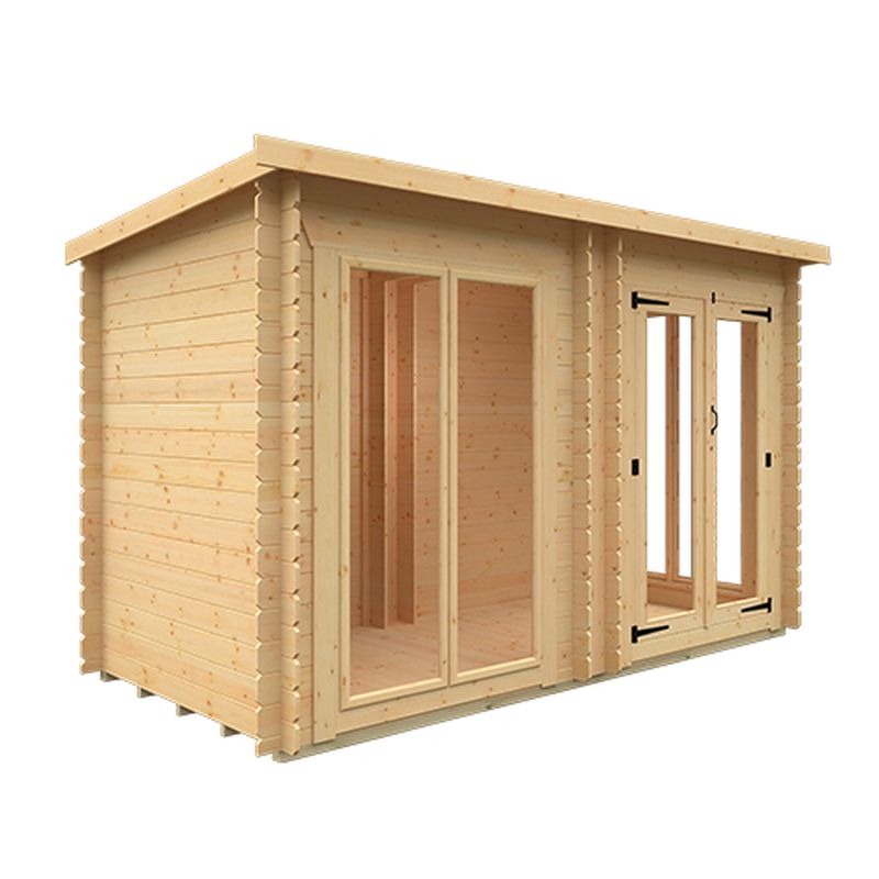 Redlands 12' x 6' Portrush Log Cabin | Sheds.co.uk