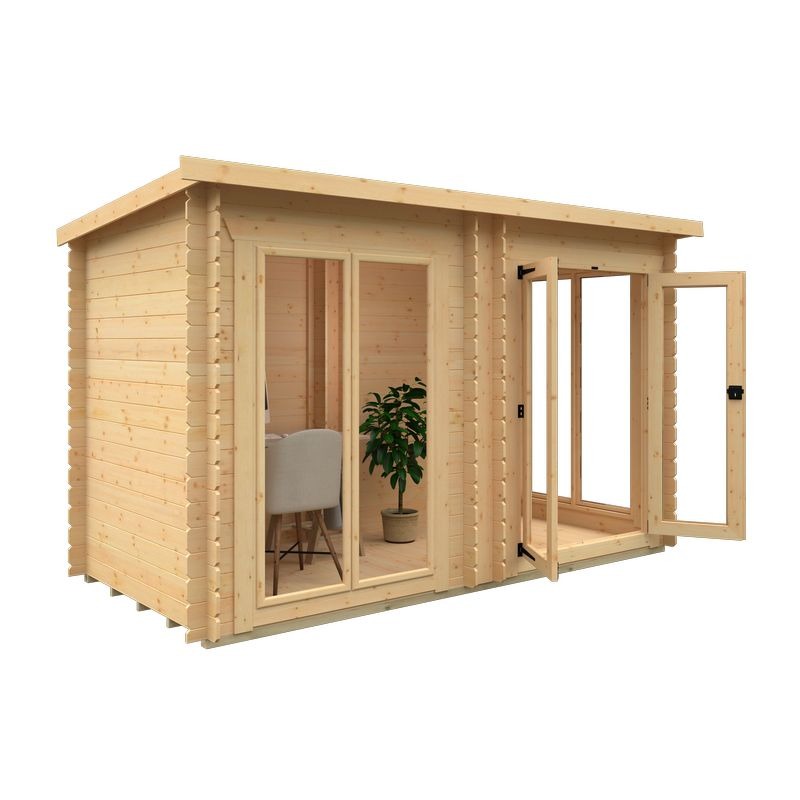 Redlands 12' x 6' Portrush Log Cabin | Sheds.co.uk