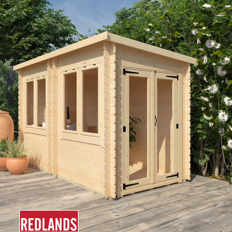Redlands 12' x 6' Taddy Log Cabin | Sheds.co.uk