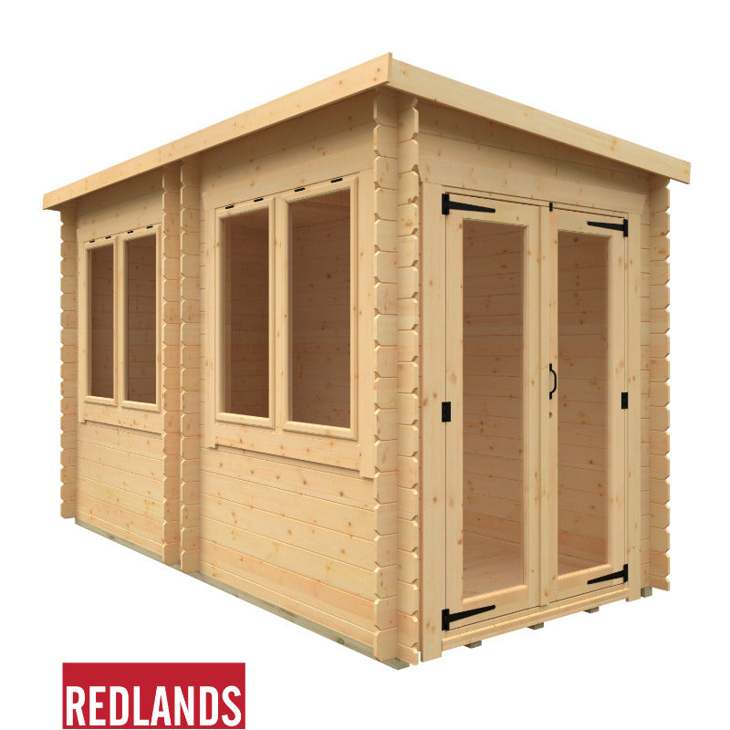 Redlands 12' x 6' Taddy Log Cabin | Sheds.co.uk