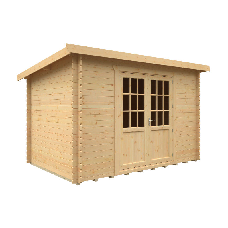 Redlands 12' x 8' Erin Log Cabin - 28mm | Sheds.co.uk