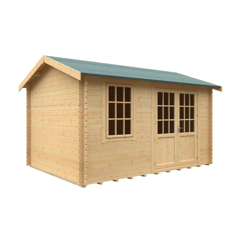 Redlands 14' x 10' Hazeltine Log Cabin - 28mm | Sheds.co.uk