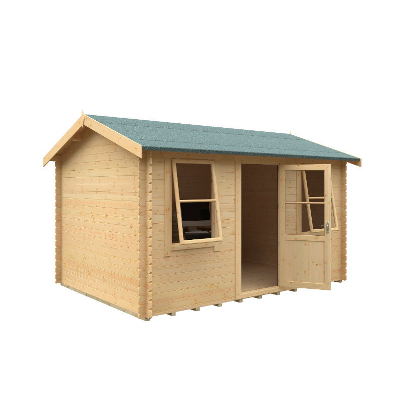 Redlands 14' x 10' Torrey Log Cabin - 28mm | Sheds.co.uk