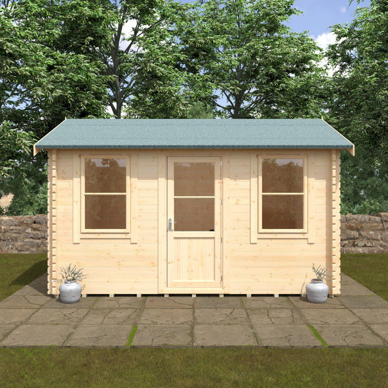 Redlands 14' x 10' Torrey Log Cabin - 44mm | Sheds.co.uk