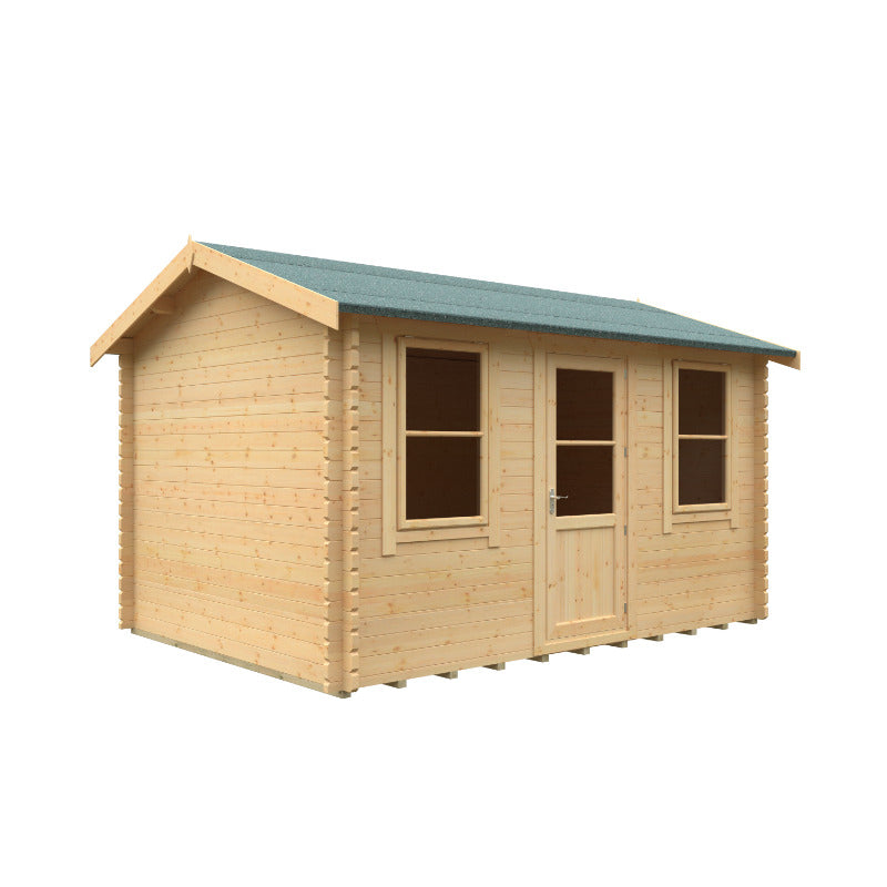 Redlands 14' x 10' Torrey Log Cabin - 44mm | Sheds.co.uk
