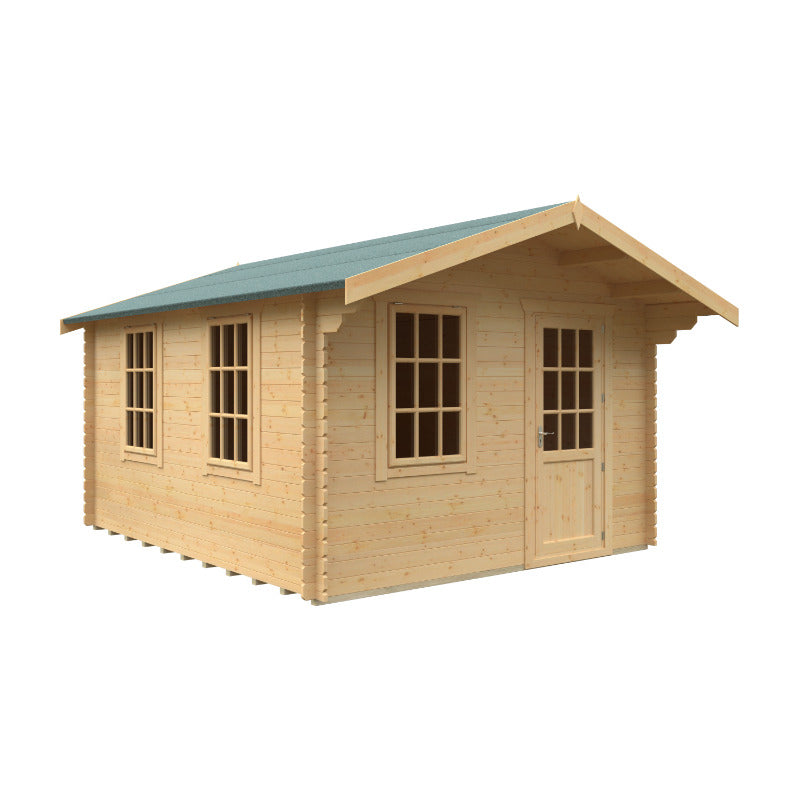 Redlands 14' x 12' Riviera Log Cabin - 28mm | Sheds.co.uk
