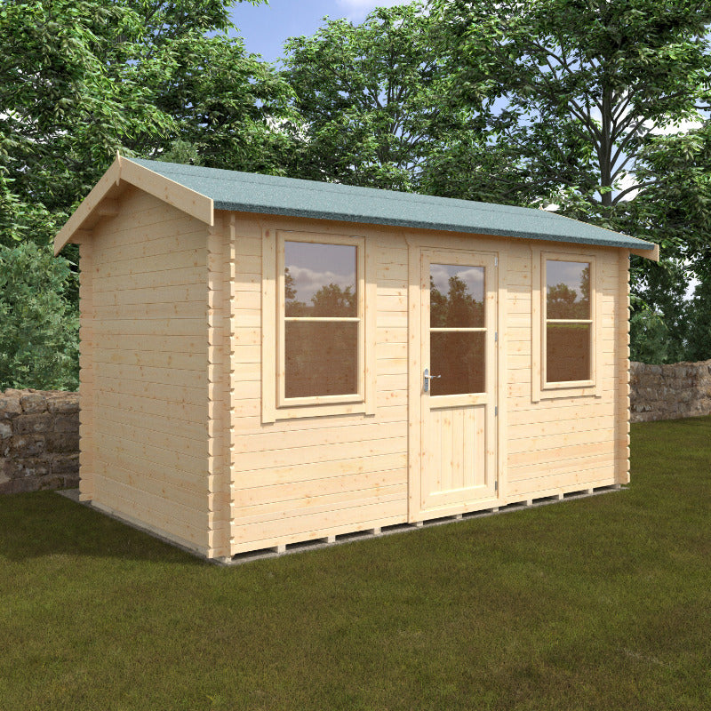 Redlands 14' x 8' Torrey Log Cabin - 28mm | Sheds.co.uk