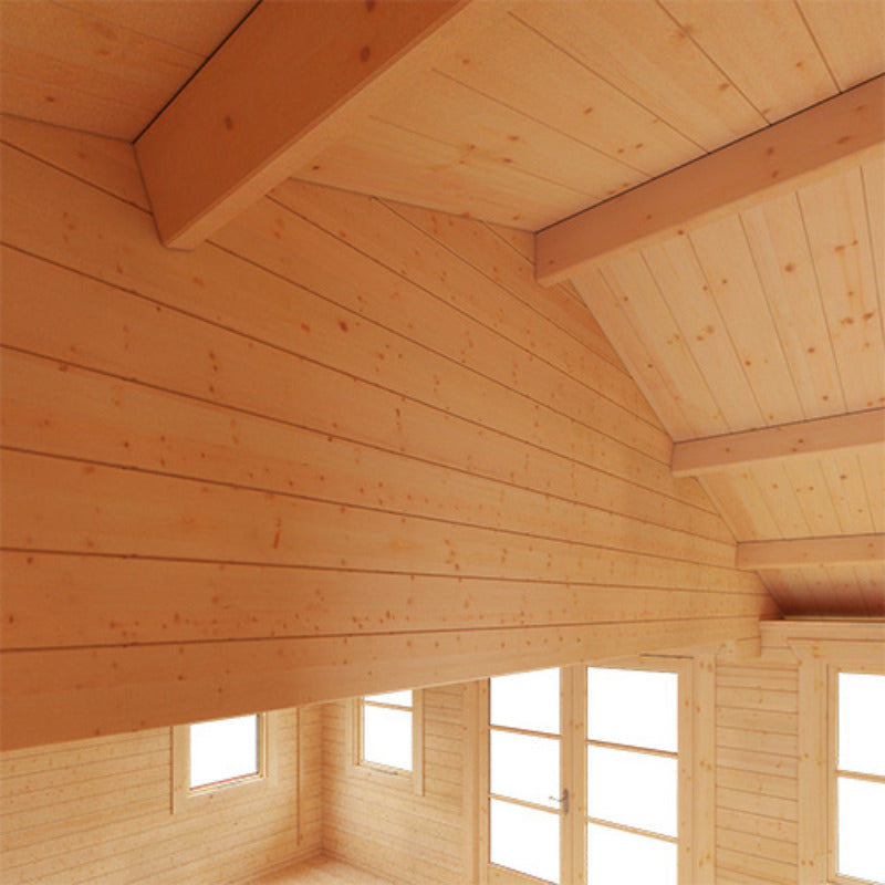 Redlands 14' x 14' Torrey Log Cabin - 28mm | Sheds.co.uk