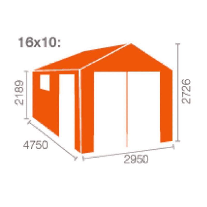 Redlands 16' x 10' Wooden Garage - 44mm