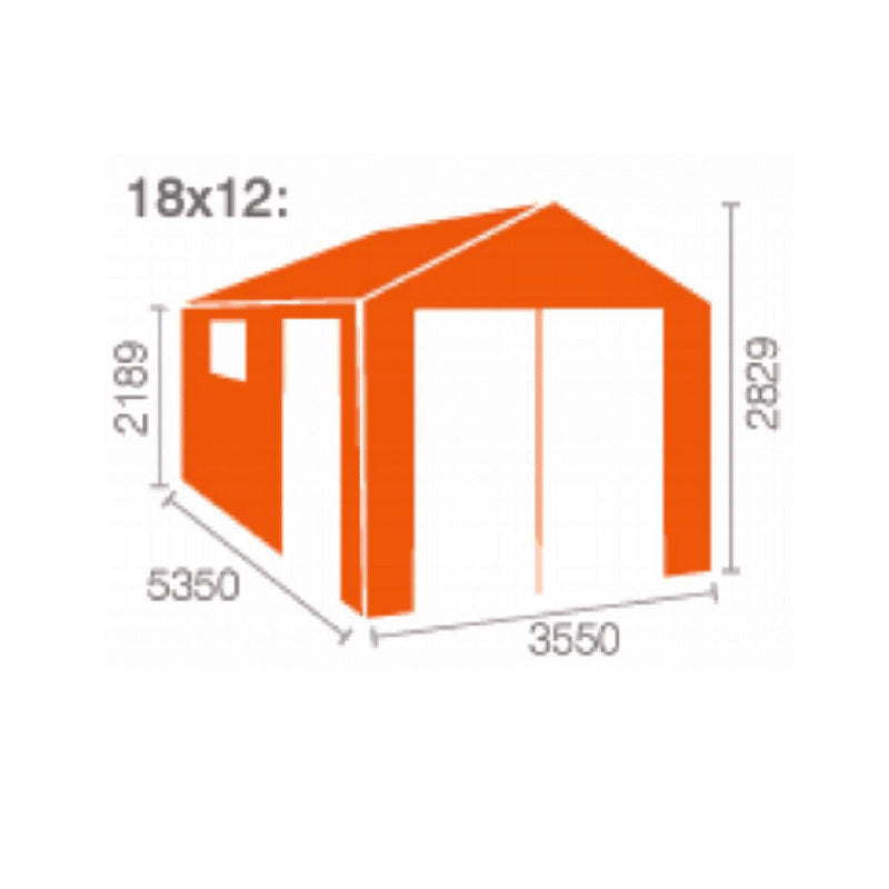 Redlands 18' x 12' Wooden Garage - 44mm
