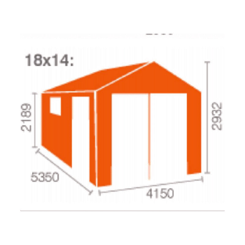Redlands 18' x 14' Wooden Garage - 44mm | Sheds.co.uk