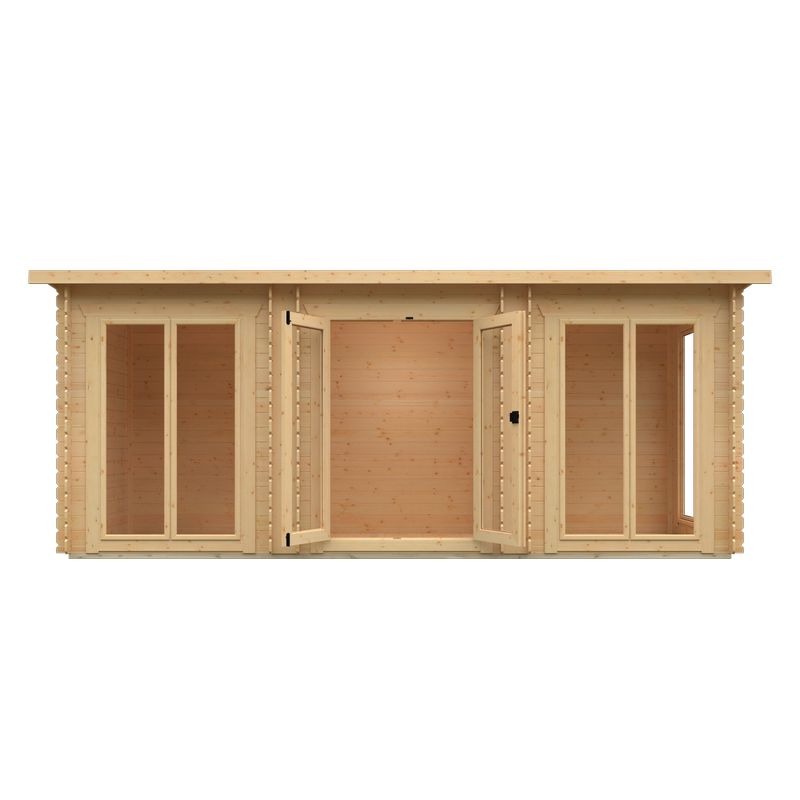 Redlands 18' x 6' Portrush Log Cabin | Sheds.co.uk